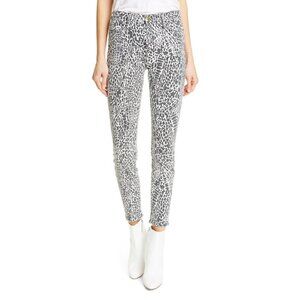 New Frame sz 25 Le High Animal Print Ankle Skinny Jeans NWT